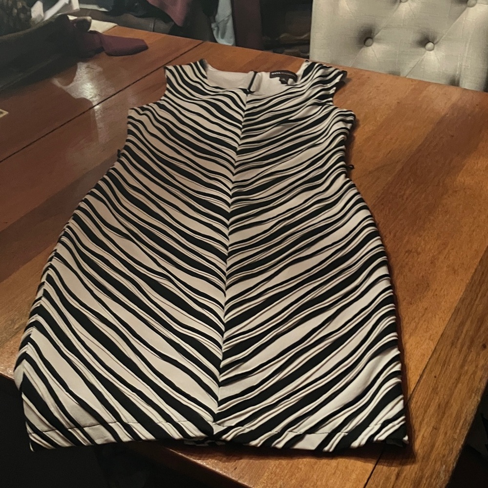 Dana Buchman Zebra Print Mini Dress